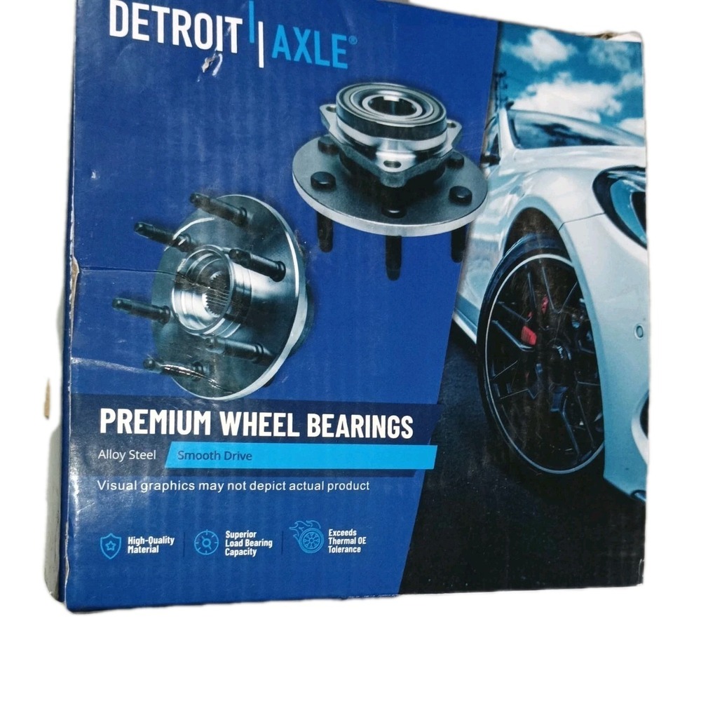 Detroit Axle Premium Allloy Steel Front Wheel Bearings 5 Lug NIB